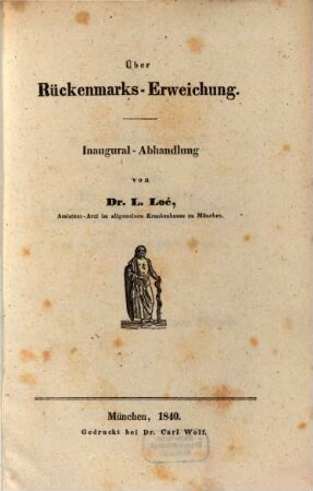 Über Rückenmarks-Erweichung : Inaugural-Abhandlung