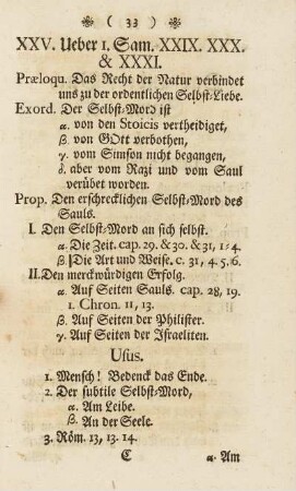 XXV. Ueber I. Sam. XXIX. XXX. & XXXI.