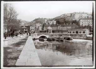 Fiume (Rijeka/Kroatien). Kanal. Blick zum Boulevard