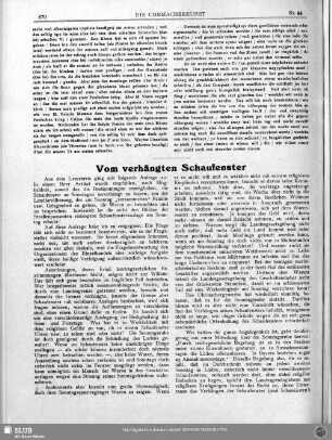 Vom verhängten Schaufenster