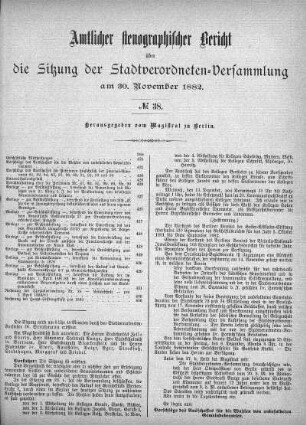 No 38, 30. November 1882