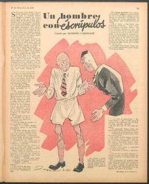 Un hombre con escrúpulos : Cuento por Alfredo Confidati