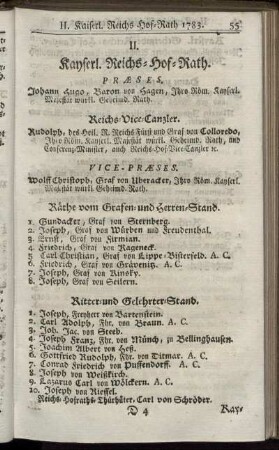 II. Kayserl. Reichs-Hof-Rath