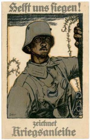 o.Nr.: Helft uns siegen! zeichnet Kriegsanleihe