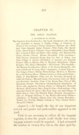 Chapter IV. The Great Plateau