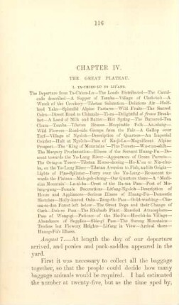 Chapter IV. The Great Plateau