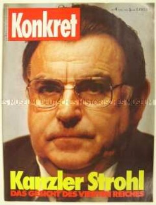 Linke Monatszeitschrift "Konkret" u.a. zur vorgezogenen Bundestagswahl