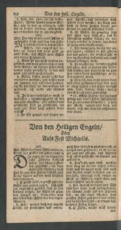 Von den heiligen Engeln/ Oder Aufs Fest Michaelis