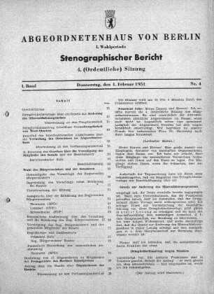 Nr. 4, 1. Februar 1951