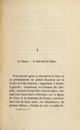 Sans-cravate ou les commissionnaires, 1