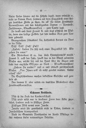 Schwere Artillerie.