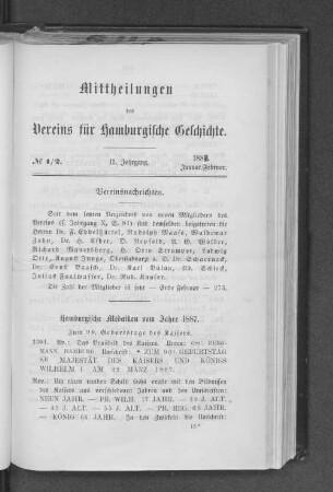 No. 1/2, 1888. Januar/Februar.