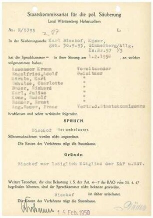 Bischof, Karl