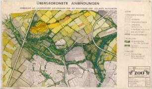 Hansjakob, Gottfried; Frankfurt am Main; Frankfurter Zoo - Übergeordnete Anbindungen (Lageplan)