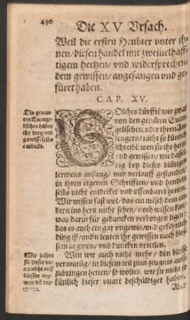 Die XV Ursach.