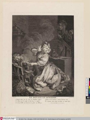 LE MÉNAGE EN DÉSORDRE. [Der chaotische Haushalt]