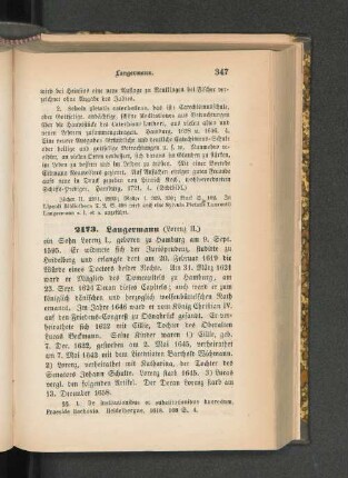 2173. Langermann (Lorenz II.).