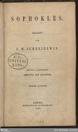 3: Oedipus auf Kolonos