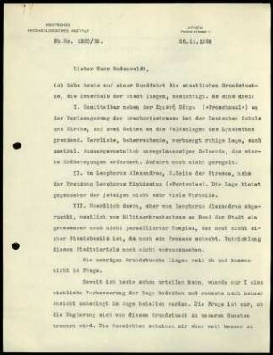 E. Buschor an G. Rodenwaldt