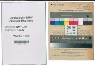 Entnazifizierung Erich Wiecke , geb. 07.02.1900 (Angestellter)