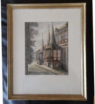 Aquarell / Rathaus Einbeck / Alfred Schulze-Losse