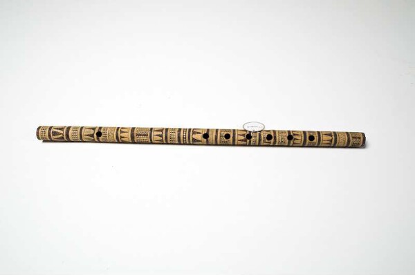 open transverse flute with finger holes