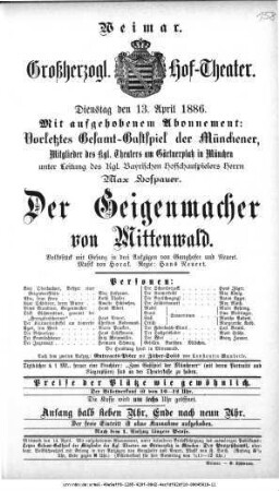 Der Geigenmacher von Mittenwald