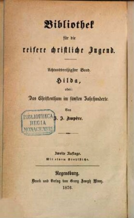 Hilda, oder Das Christentum im fünften Jahrhunderte : Erzählung