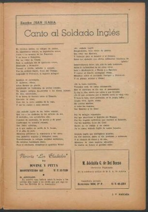 Canto al Soldado Inglés