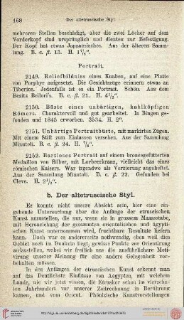 c. Der altetruscische Stil (Nr. 2153-2175)