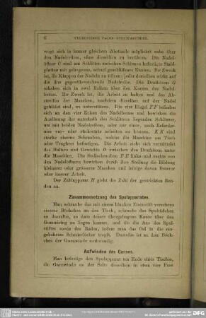 Zusammensetzung des Spulapparates
