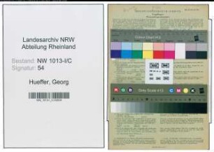 Entnazifizierung Georg Hueffer , geb. 06.03.1888 (Kaufmann)