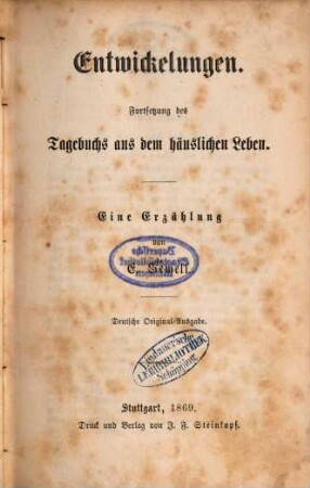 E. Sewell's ausgewählte Schriften, 9