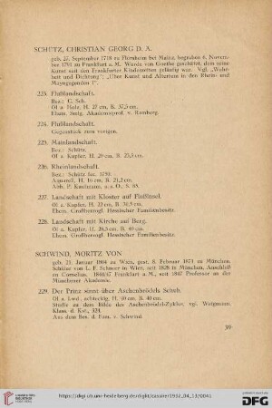 Schütz, Christian Georg D. Ä. (Nr. 223-228)