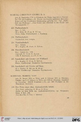 Schütz, Christian Georg D. Ä. (Nr. 223-228)