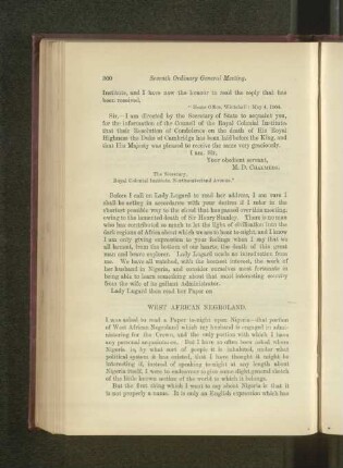 West African Negroland. By Lady Lugard.
