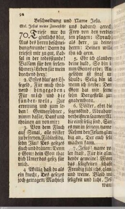 Beschneidung und Name Jesu.