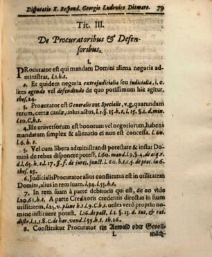 Eclogarum et aphorismorum Syntagmatis Struviani disputatio .... Disputatio X., Ad Tit. III. & IV. Libr. III. Pandect.