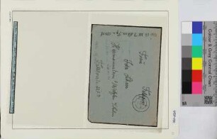 Privat-Feldpostbrief, Schiffsname/Landeinheit: 8. Batterie Marine-Artillerie Abteilung 201, Feldpostnr. 03448; Frankatur, Mi.-Nr.: [Keine]; Poststempel: f 27.4.43.-10; Nebenstempel: [nicht lesbar]