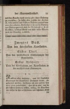 Zweytes Buch. Von den fieberhaften Krankheiten.