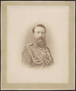 Großherzog Friedrich I. in Uniform, Brustporträt.