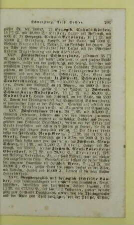 XXV. Fürstenthümer Reuß