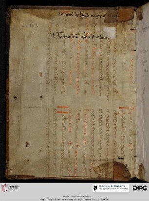 aus einer zweispaltigen Missale-Hs. des 11./12. Jh.s: In natale umus martyris, unius confessoris