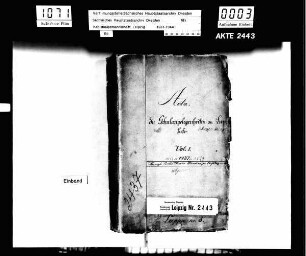 Schulangelegenheiten Luppa (Deutsch- und Wendischluppa), Bd. 01
