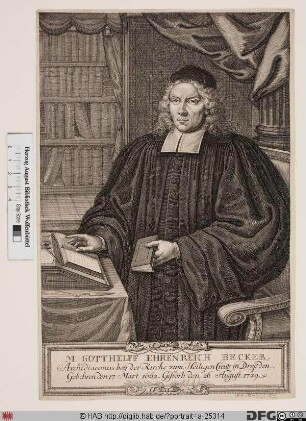 Bildnis Gotthelf Ehrenreich Becker