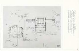 Theater und Theaterbibliothek, Berlin-Kreuzberg (Diplomarbeit bei Willy Kreuer): Grundriss Eingangsgeschoss