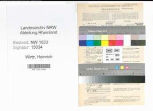 Entnazifizierung Heinrich Wirtz , geb. 24.09.1897 (Polizeibeamter)