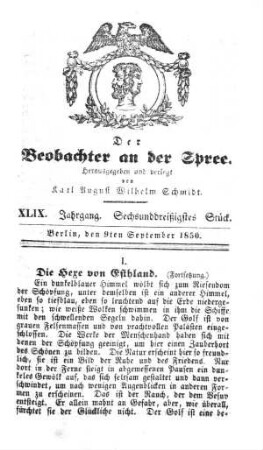 36. Stueck, 9. September 1850