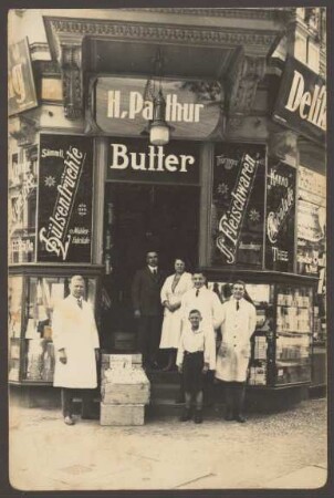 Ansichtskarte Kolonialwarengeschäft, Großbeerenstraße 77