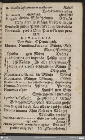XLVI. De Pecunia